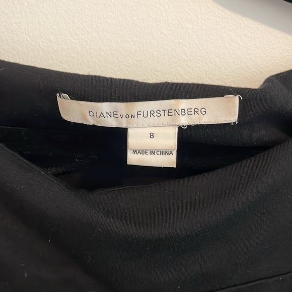 DVF | Black Long Sleeved Dress - Picture 2 of 6